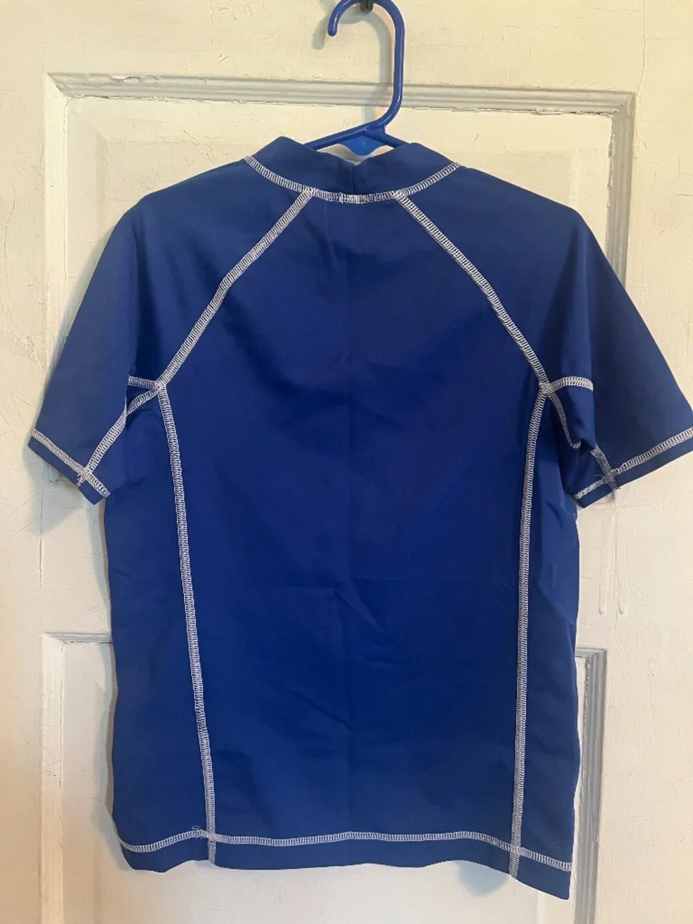 Blue Lands' End Boy's Rashguard Top - M 5-6
